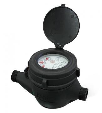 Evjet Plastic Water Meter (BLACK)